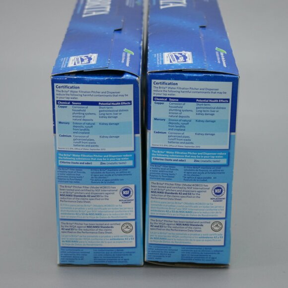 Two - 5 Packs (10) Brita 636011 Replacement Water Filters Pitchers & Dispensers - Picture 4 of 9